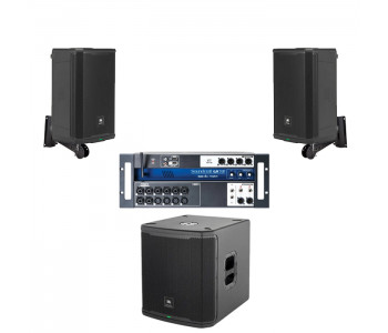 Акустична система 2 колонки JBL PRX908 із сабвуфером + мікшер